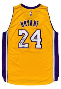 Kobe Bryant LA Lakers Autographed & Inscribed “Mamba Out” LE Jersey