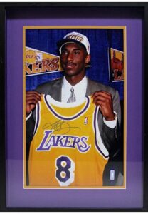 Kobe Bryant Los Angeles Lakers Autographed “Signing Day” Framed Display