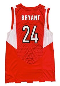 Kobe Bryant Olympiacos Presentation Jersey From Greece Trip