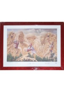 L.E. Print Signed By Jerry Rice, Pete Rose, Kareem Abdul-Jabbar