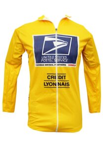 Lance Armstrong Race-Worn & Single-Signed Yellow Podium Style Jersey