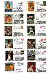 Large And Diverse Grouping of Autographed Envelopes By Sports Stars Including Wilt Chamberlain, Mantle, Gretzky & Many More