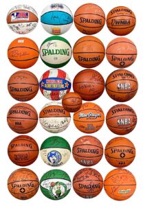 Large Dealer Lot Of Team & Single-Signed Basketballs