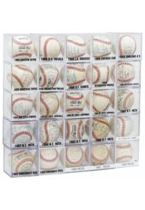 Large Grouping Of 1980s Team-Signed Baseballs