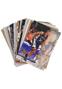 Large Grouping Of Autographed Basketball Cards