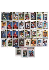 Large Grouping Of Baseball Autographed Cards Including Carlton, Bench, Glavine, Maddux & Many More