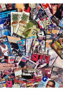 Large Grouping Of LeBron James & Michael Jordan Basketball Publications