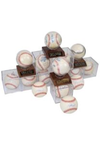 Large Grouping Of Pitchers Single-Signed Baseballs Including Maddux, Niekro, Glavine, Ryan & Many More