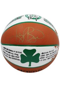 Larry Bird Boston Celtics Autographed White Panel Basketball