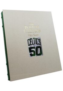 Larry Bird & Red Auerbach Autographed Boston Celtics Limited Edition Hardcover “50 Years” Book