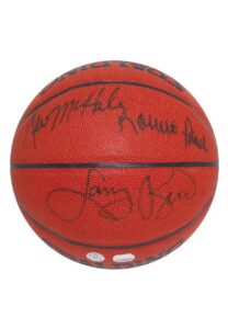 Larry Bird, Robert Parish & Kevin McHale Multi-Signed Basketball