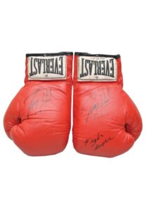 Larry Holmes Fight Worn & Autographed Gloves