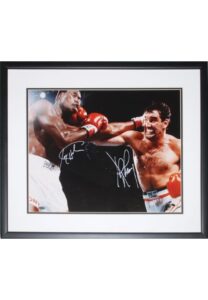 Larry Holmes & Gerry Cooney Framed Autographed Photo