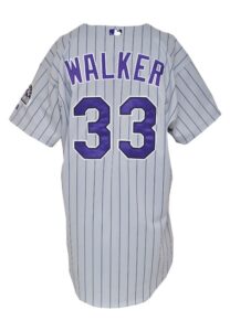 Larry Walker Colorado Rockies Game-Used Road Jersey