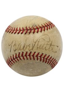 Late 1930s Babe Ruth Single-Signed OAL Baseball