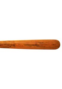 Late 1930s Ben Chapman Game-Used & Autographed Bat