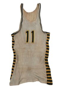 Late 1930’s Bill Hook Milan High School (Indiana Hoosiers Movie) Game-Used Jersey & Letterman’s Sweater (2)