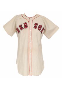 Late 1940’s Birdie Tebbetts Boston Red Sox Game-Used Home Flannel Jersey