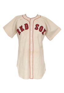 Late 1940’s Birdie Tebbetts Boston Red Sox Game-Used Home Flannel Jersey