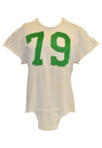 Late 1940s Philadelphia Eagles White Durene Jersey Attributed To Vic Sears