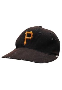 Late 1940s Pittsburgh Pirates Coaches Worn Cap Attributed to Honus Wagner