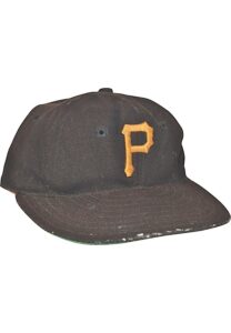 Late 1940s Pittsburgh Pirates Coaches-Worn Wool Cap Attributed To Honus Wagner