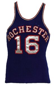 Late 1940s Red Holzman Rochester Royals Game-Used Road Jersey