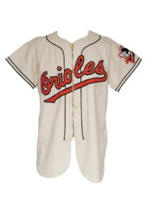 Late 1950s Baltimore Orioles Orioles Salesman Sample Home Flannel Jersey