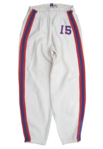 Late 1950s Dick McGuire Detroit Pistons Worn Fleece Warm-Up Pants 