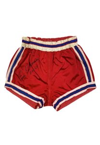 Late 1950s “Easy” Ed Macauley St. Louis Hawks Game-Used & Autographed Shorts