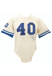 Late 1950s Howard “Hopalong” Cassady Detroit Lions Game-Used & Autographed Durene Jersey