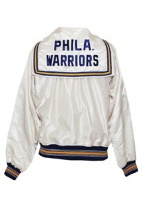 Late 1950s Joe Grabowski Philadelphia Warriors Worn Satin Warm-Up Jacket