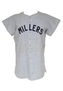 Late 1950s Minneapolis Millers Game-Used Road Flannel Jersey