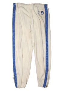 Late 1950s Vern Mikkelsen Minneapolis Lakers Worn Home Fleece Warm-Up Pants