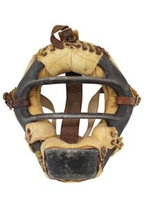 Late 1950s Yogi Berra New York Yankees Game-Used Catchers Mask