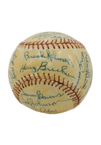 Late 1960s Baltimore Orioles Team Signed OAL Baseball with Brooks Robinson