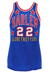 Late 1960s Curly Neal Harlem Globetrotters Game-Used Durene Jersey