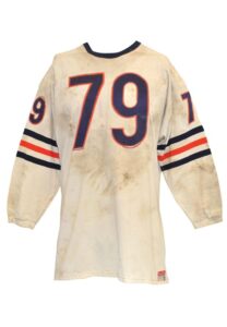 Late 1960s Dick Evey Chicago Bears Game-Used Home Jersey