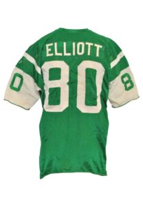 Late 1960s John Elliott New York Jets AFL Game-Used Home Jersey