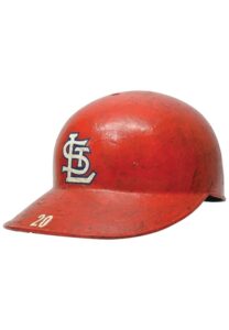 Late 1960s Lou Brock St. Louis Cardinals Game-Used Batting Helmet