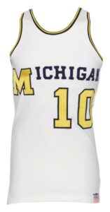 Late 1960s Michigan Wolverines #10 Game-Used Home Jersey & Mid 1960s Michigan Wolverines #40 Game-Used Road Jersey