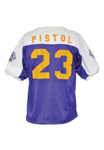 Late 1960s “Pistol” Pete Maravich LSU Worn Shooting Shirt