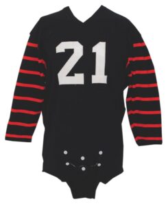 Late 1960s Princeton Tigers Game-Used Black Durene Home Jersey