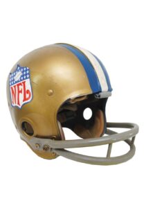 Late 1960s Rick Volk Los Angeles Rams / Pro Bowl Game-Used Suspension Helmet