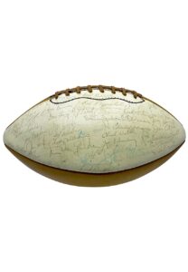 Late 1960s St. Louis Cardinals Team-Signed White Panel Football