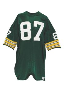 Late 1960s Willie Davis Green Bay Packers Game-Used & Autographed Home Jersey