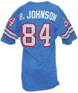 Late 1970s Billy “White Shoes” Johnson Houston Oilers Game-Used Home Jersey