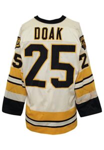 Late 1970s Gary Doak Boston Bruins Game-Used Home Jersey