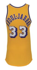 Late 1970’s Kareem Abdul-Jabbar Los Angeles Lakers Game-Used Home Jersey