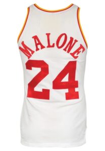 Late 1970s Moses Malone Houston Rockets Game-Used Home Uniform